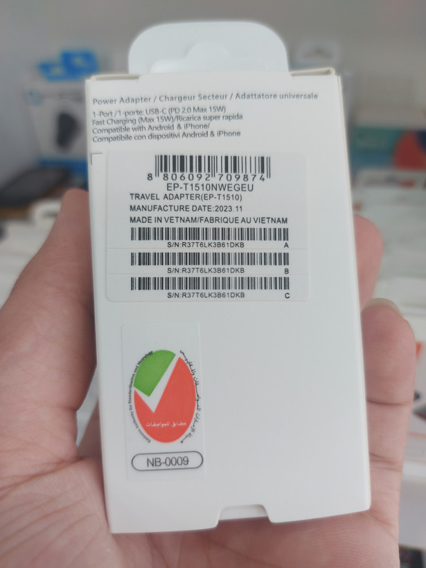 اداپتور 15w PD SAMSUNG USB-C اورجینال شرکتی +گارانتی
